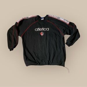 Vintage men atletica Black Sweatshirt with Red Accents